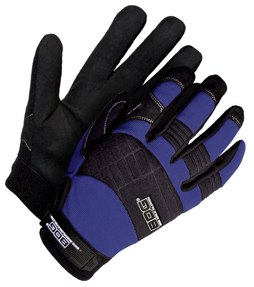 Mechanics Clarino® Leather Palm Blue/Black  20-1-10603N Mechanics Clarino® Leather Palm Blue/Black  20-1-10603N