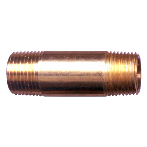 2 x 5" Brass Male NPT Pipe Nipple  113-M5