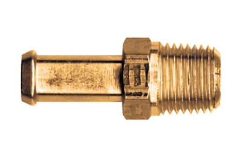 5/8 x 1/2" Brass Fuel Line Hose Barb - Male NPT Connector  325-10D
