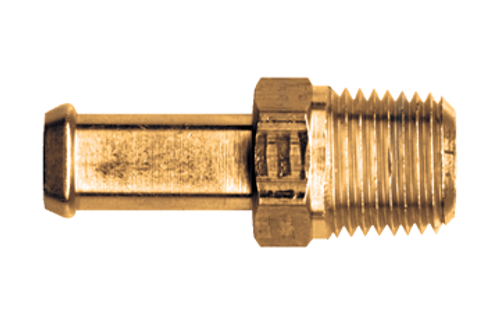 3/8 x 3/8" Brass Fuel Line Hose Barb - Male NPT Connector  325-6C