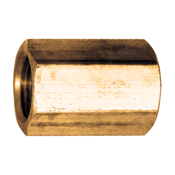 3/8" Brass Female 45° SAE Flare - Female 45° SAE Flare Coupler  32-6