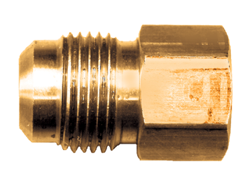 3/8 x 1/4" Brass Male 37° JIC - Female NPT Connector  3746-6B