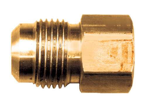 1/2 x 1/2" Brass Male 37° JIC - Female NPT Connector  3746-8D