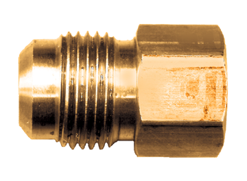 1/2 x 1/2" Brass Male 37° JIC - Female NPT Connector  3746-8D