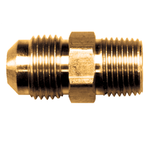 3/4 x 3/4" Brass Male 37° JIC - Male NPT Connector  3748-12E