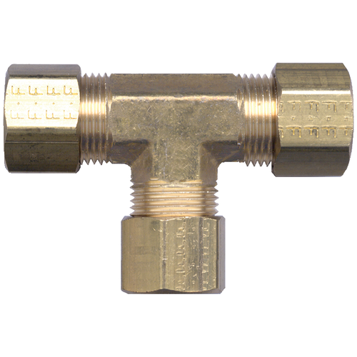3/16" Brass Compression Tee  64-3