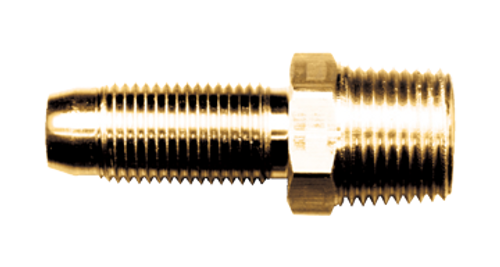 1/2 x 1/4" Brass Reusable Hose Stem - Male NPT   751-8B