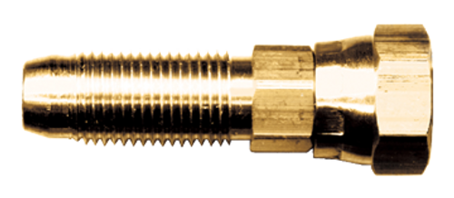 3/8 x 3/8" Brass Reusable Hose Stem - Female NPT Swivel w/Ball Seat   752-6C