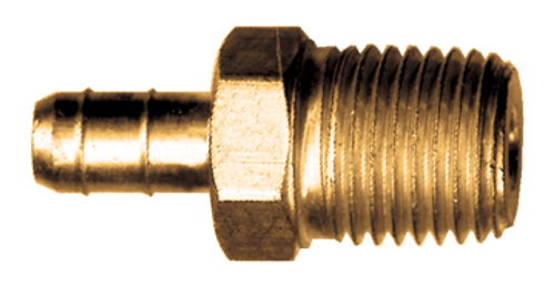 3/8 x 1/4" Brass Ring Type Hose Barb - Male NPT Connector  968-6B