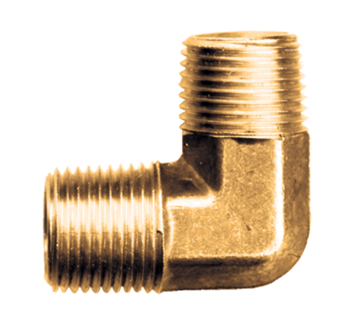 3/8 x 1/4" Brass Male NPT 90° Reducing Elbow  99-CB