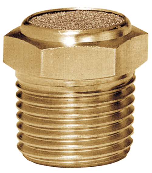 1/8" Male NPT Sintered Bronze Low Profile Breather Vent  BBV-A
