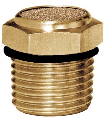 3/4"-16 Male ORB Sintered Bronze Low Profile Breather Vent  BBV-ORB-8
