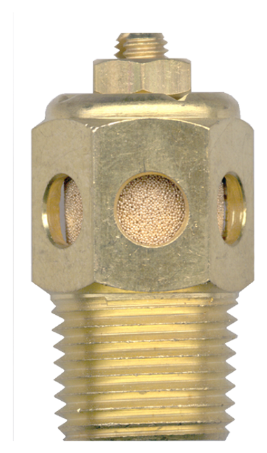 1/4" Brass Male NPT Speed Control Muffler  BSCM-B
