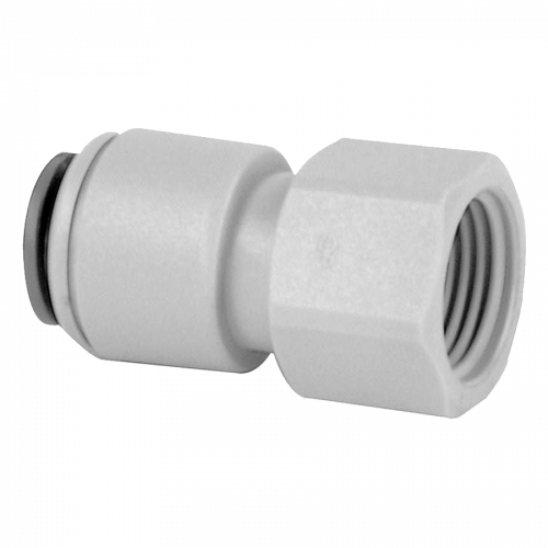 1/4 x 7/16"-24 JG® Grey Acetal Female Push-To-Connect - Female UNS Faucet Thread Connector  CI3208U7S