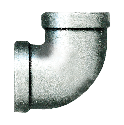 4" Sch. 40 Galvanized Iron Female NPT 90° Elbow  GI-100-S