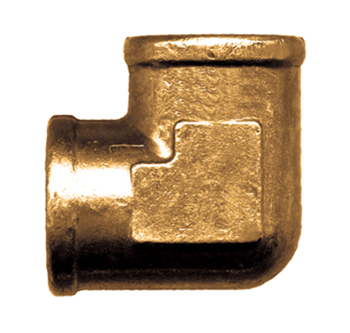 1/2" Lead Free Forged Brass Female NPT 90° Elbow  LF-100-D