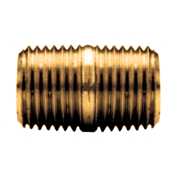 1/4" Lead Free Brass Male NPT Close Nipple  LF-112-B