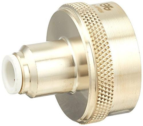 3/4"-11.5 x 1/4" JG® Lead Free Brass Female Water Hose - White Polypropylene CTS Adapter  NC2098LF