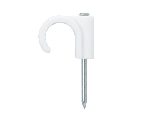 1/2" White Polypropylene CTS Nail Clips  NPCI20