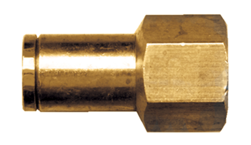 1/4 x 1/8" Brass Push-To-Connect - Female NPT Connector  PC66-4A