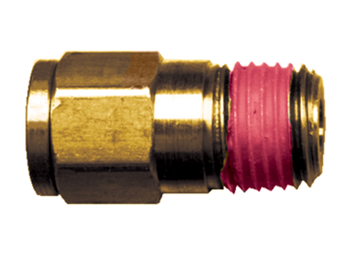 3/16 x 1/8" Brass Push-To-Connect - Male NPT Connector  PC68-3A