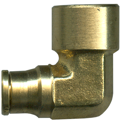 1/4 x 1/4" Brass Push-To-Connect - Female NPT 90° Elbow  PC70-4B