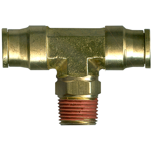 1/2 x 1/2 x 1/2" Brass Push-To-Connect - Push-To-Connect - Male NPT Swivel Tee  PC72SW-8D