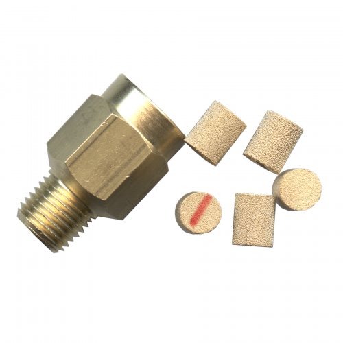 0-10000 PSI Brass Male NPT - Female NPT Pressure Gauge Snubber - Water  PG-SNUBBER-W