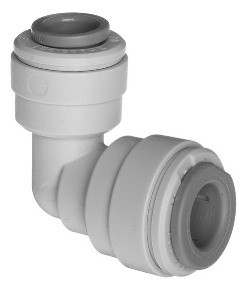 1/2 x 3/8" JG® Grey Acetal Push-To-Connect 90° Reducing Elbow  PI211612S