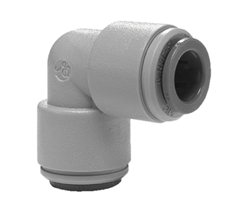 5/16" JG® Grey Acetal Push-To-Connect 90° Elbow  PM0308S