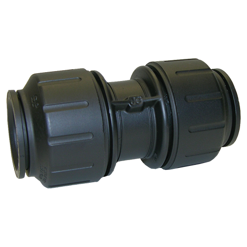 1" JG® Black Polysulfone CTS Twist Lock Union  PSEI0436E
