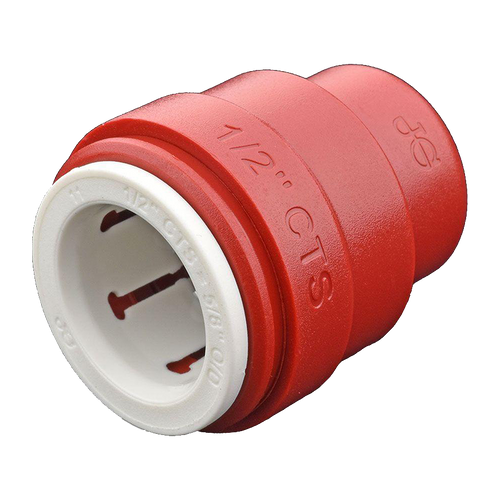 1/2" JG® Red Polysulfone CTS Twist Lock Sealing End Cap  PSEI4620R