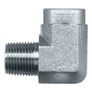 3/4 x 3/4" Steel Male NPT - Female NPT 90° Elbow  S1016-E