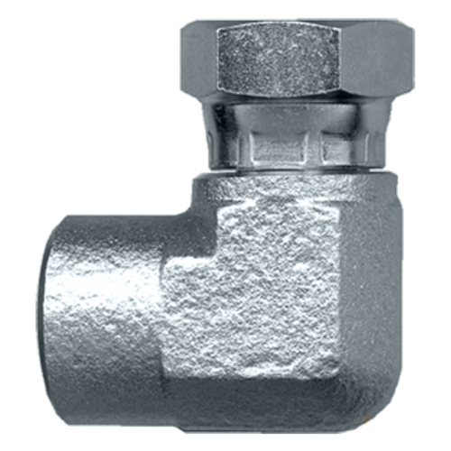 1/2 x 1/2" Steel Female NPT - Female NPSM Swivel 90° Elbow  S1100-DD 1/2 x 1/2" Steel Female NPT - Female NPSM Swivel 90° Elbow  S1100-DD