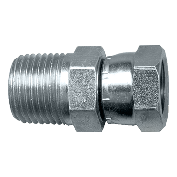 1/4 x 1/8" Steel Male NPT - Female NPSM Swivel Reducing Connector  S1120-BA