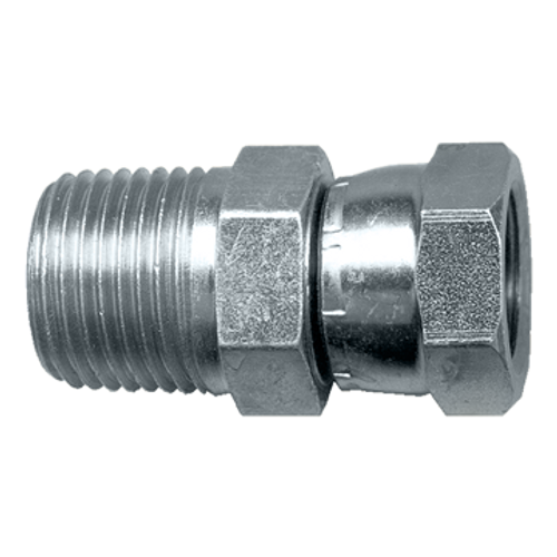 1-1/2 x 1-1/2" Steel Male NPT - Female NPSM Swivel Connector  S1120-KK