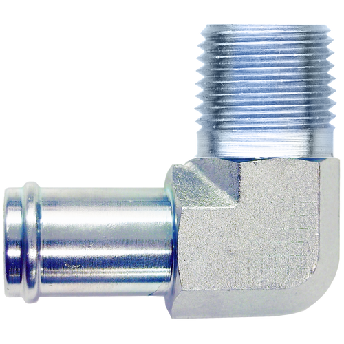 1 x 1" Steel Hose Barb - Male NPT 90° Elbow  S1139-16H