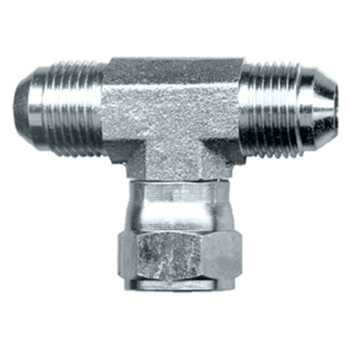 1/4" Steel Male 37° JIC - Male 37° JIC - Female 37° JIC Tee  S3545-4 1/4" Steel Male 37° JIC - Male 37° JIC - Female 37° JIC Tee  S3545-4