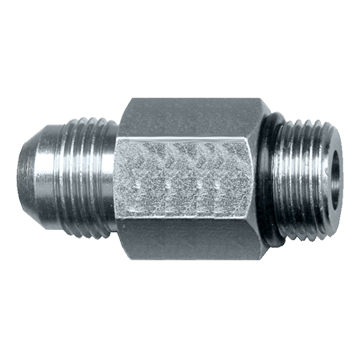3/8 x 9/16"-18 Steel Male 37° JIC - Male ORB Long Connector  S3648L-6