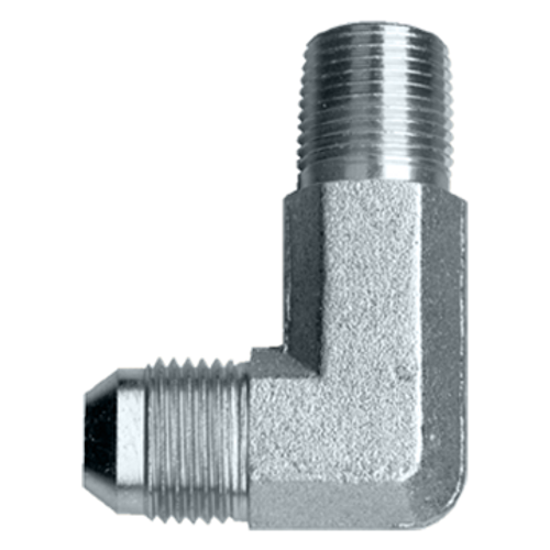 3/8 x 1/4" Steel Male 37° JIC - Male NPT 90° Elbow  S3749L-6B