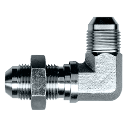 1" Steel Male 37° JIC Bulkhead 90° Elbow  S3855-16