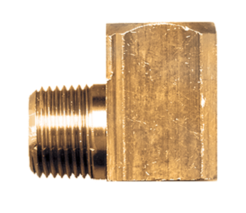 1/4 x 1/8" Extruded Brass Female NPT - Male NPT 90° Reducing Elbow  X115-BA