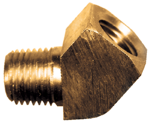1/2" Extruded Brass Female NPT - Male NPT 45° Elbow  X124-D