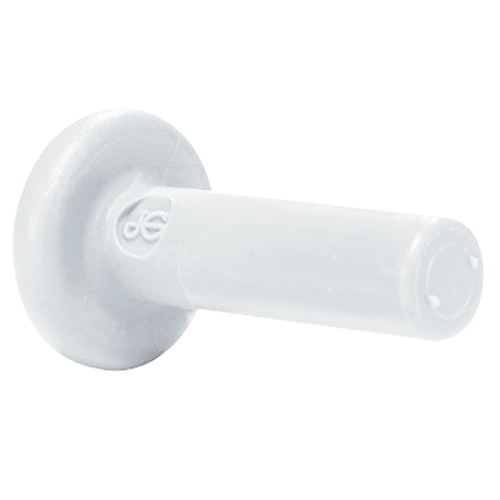 1/4" JG® White Polypropylene Male Stem Sealing Plug  PP0808W