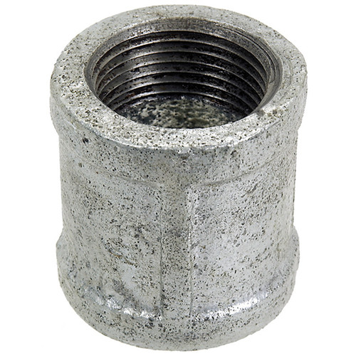 1/2" Sch. 40 Galvanized Iron Female NPT Coupler   G0808G-050-050