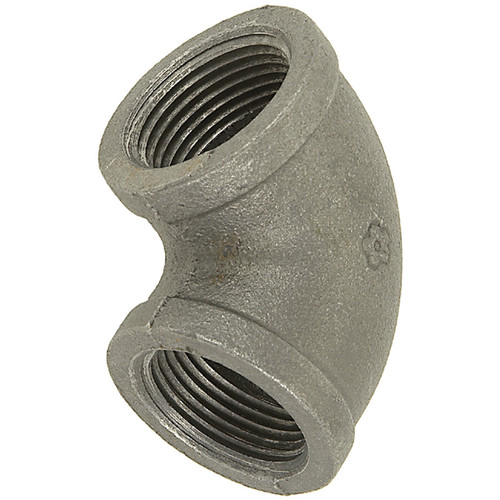 3/8" Sch. 40 Black Iron Female NPT 90° Elbow   G0898M-038-038