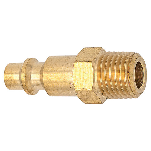 1/4 x 1/4" Brass Industrial Pneumatic Nipple - Male NPT   CP21B