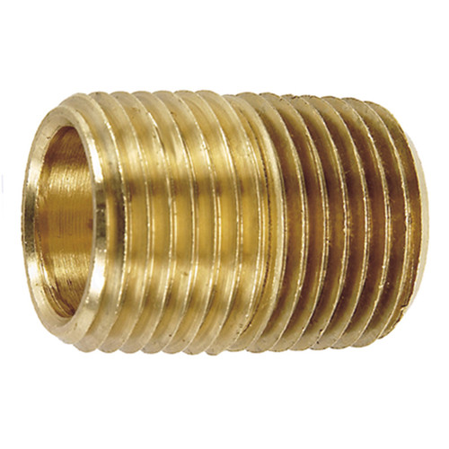 3/8" Brass Male NPT Close Nipple   G1616BC-06