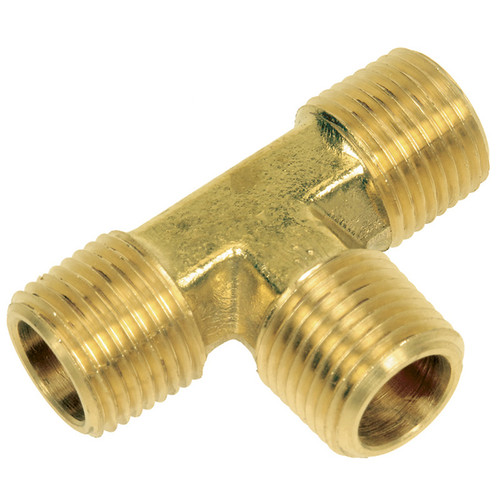 1/2" Brass Male NPT Tee   G16T66B-08-08
