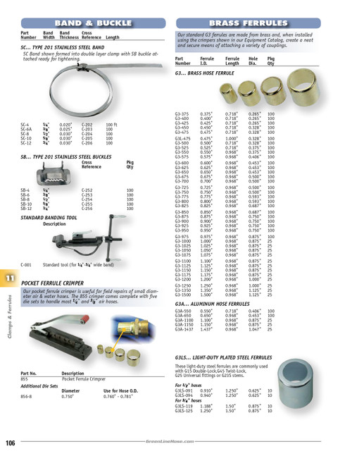 1/2" Stainless Steel Type 201 Buckle   SB-8